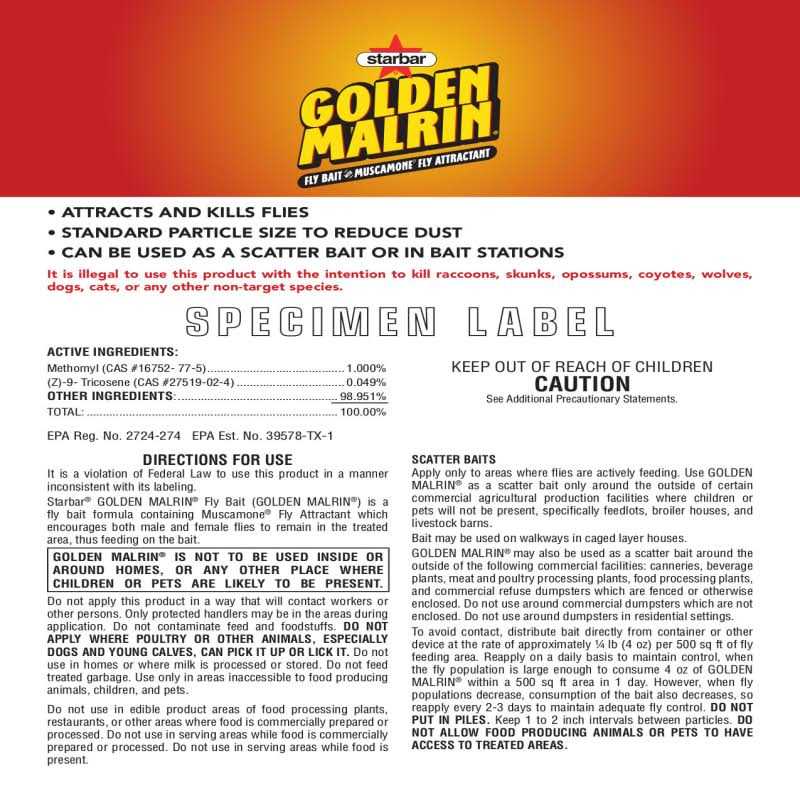 Starbar Golden Malrin Fly Bait, 10 lb - 100527078