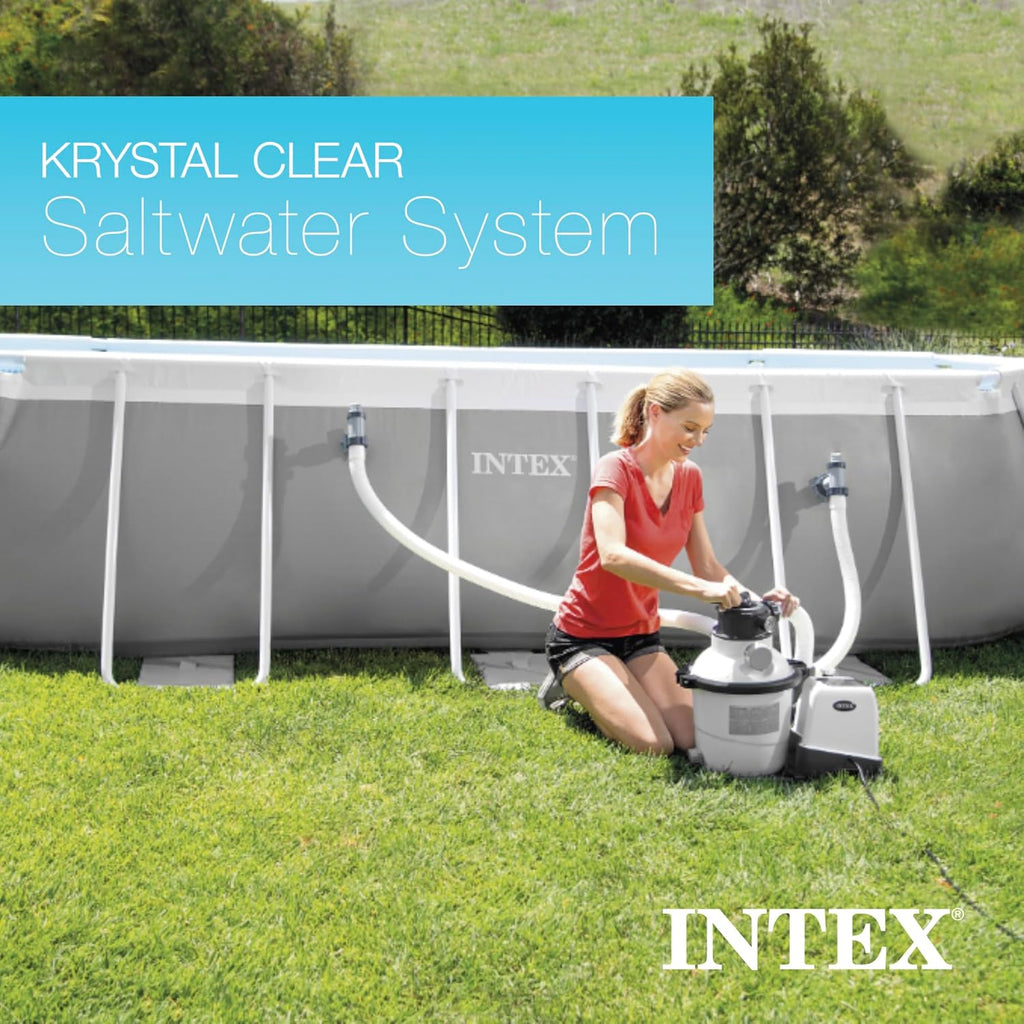 Intex Sand Filter Pump & Saltwater System For Up To 15 000 Gal Pools Krystal Clear