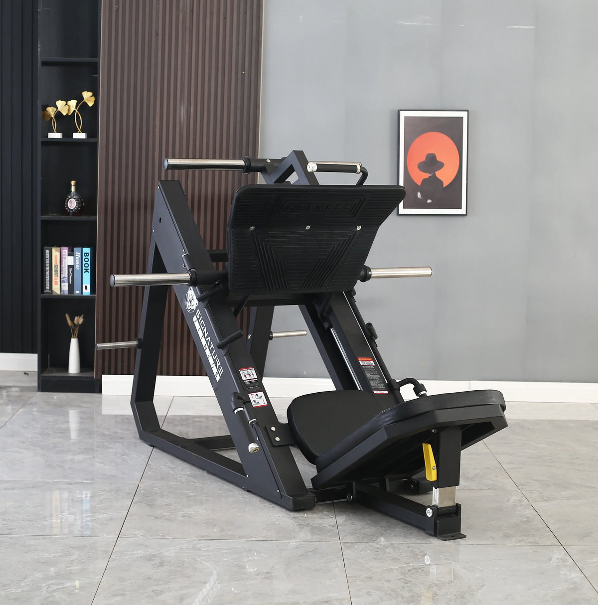 BalanceFrom Plate Loaded Adjustable Leg Press Machine With Extra Plate Storage, 1000-Pound Capacity - SF-L2
