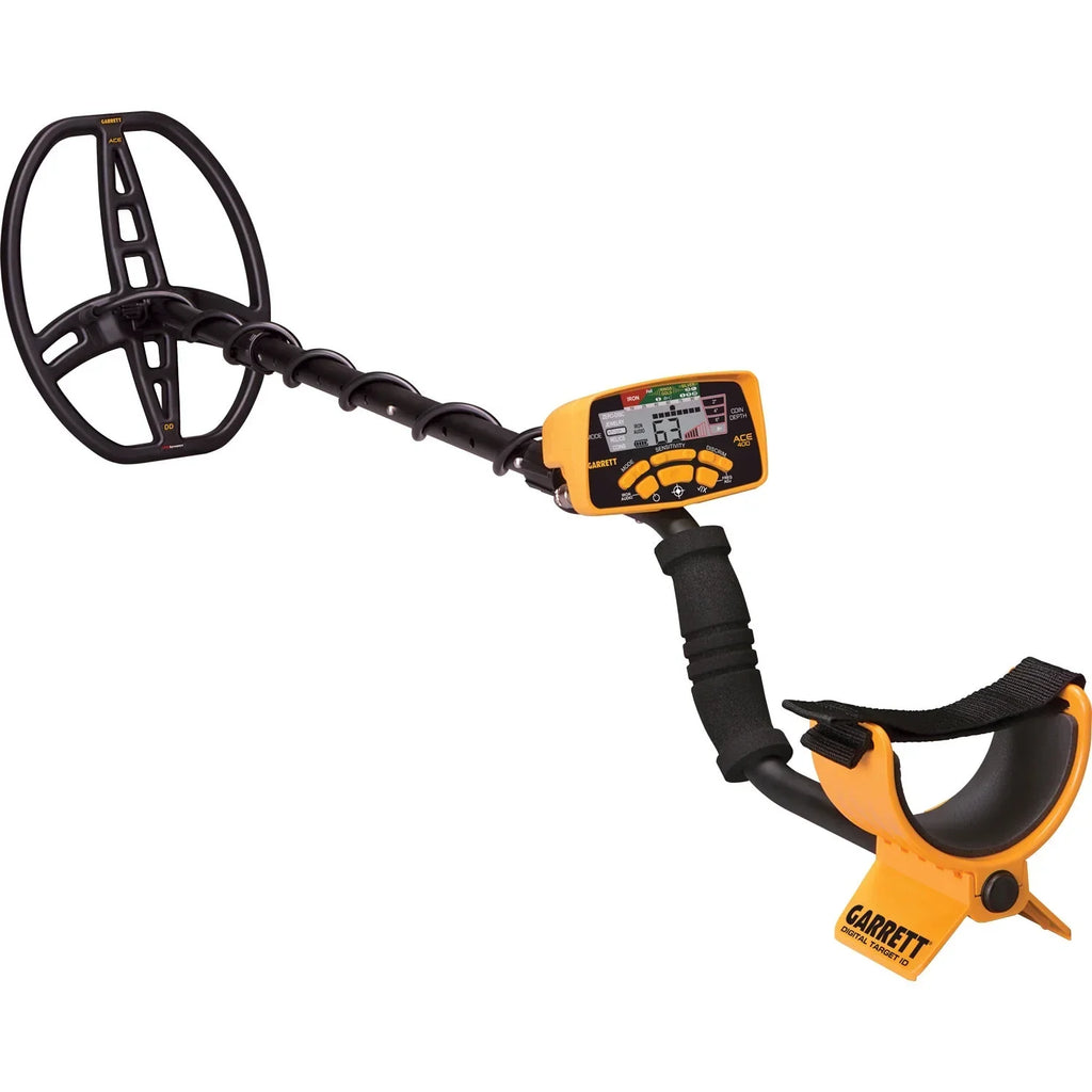 Garrett ACE 400 Metal Detector With 8.5 x 11 in DD Waterproof Search Coil And AT Pro-Pointer