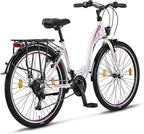Licorne Urban City Bike, Aluminum Frame, 24.0 Inches/26.0 Inches/28.0 Inches - Stella Premium