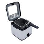 DENEST Stainless Steel Electric Deep Fryer With Basket, 1KW, 2.5L