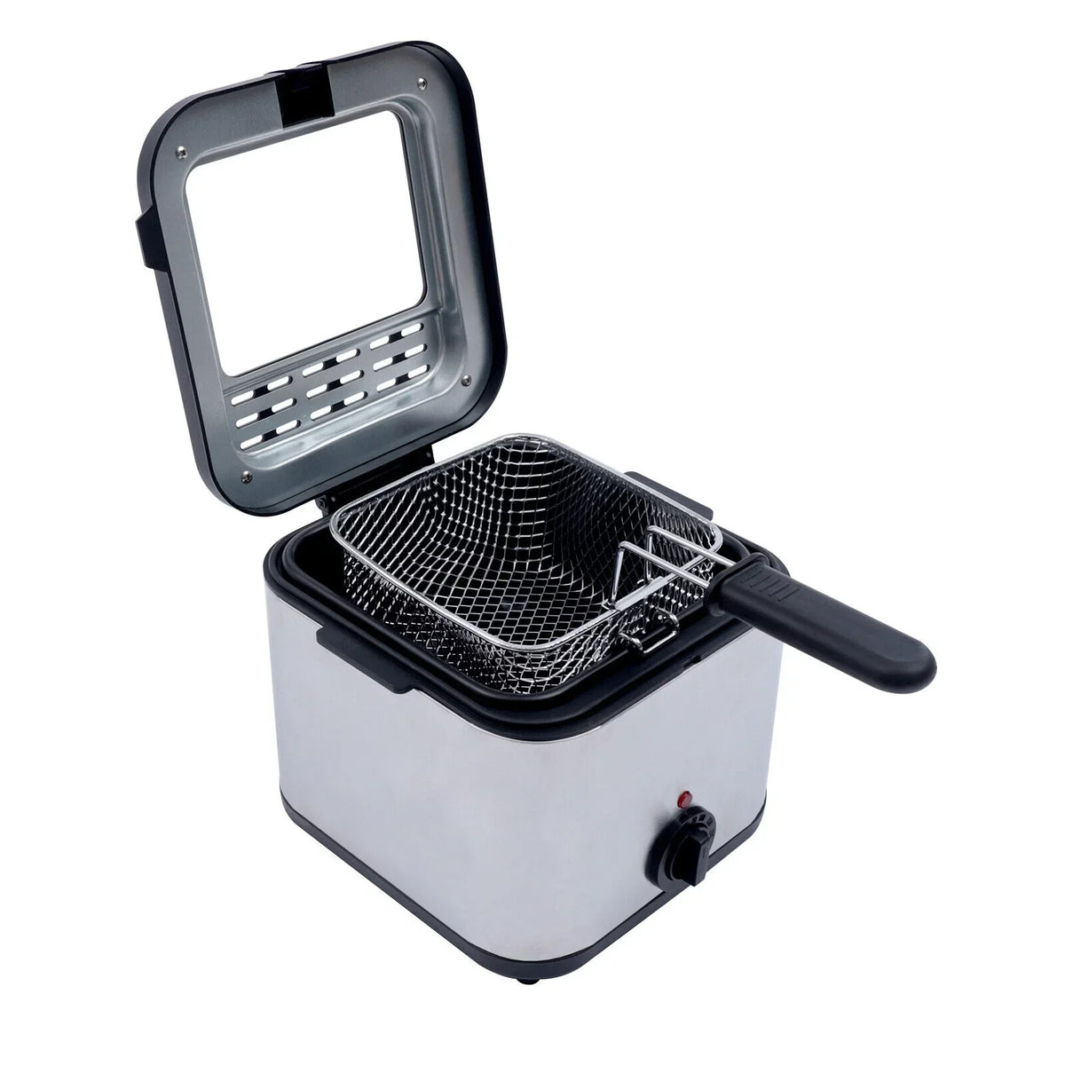 DENEST Stainless Steel Electric Deep Fryer With Basket, 1KW, 2.5L