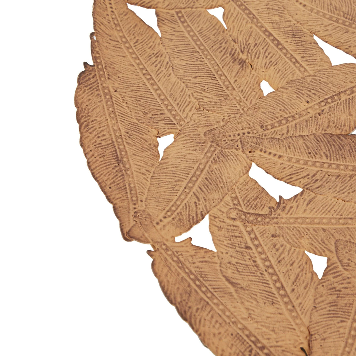 Textured Feather 3-Piece Metal Disc Wall Decor Set - 20in, 17.25in, 14.25in