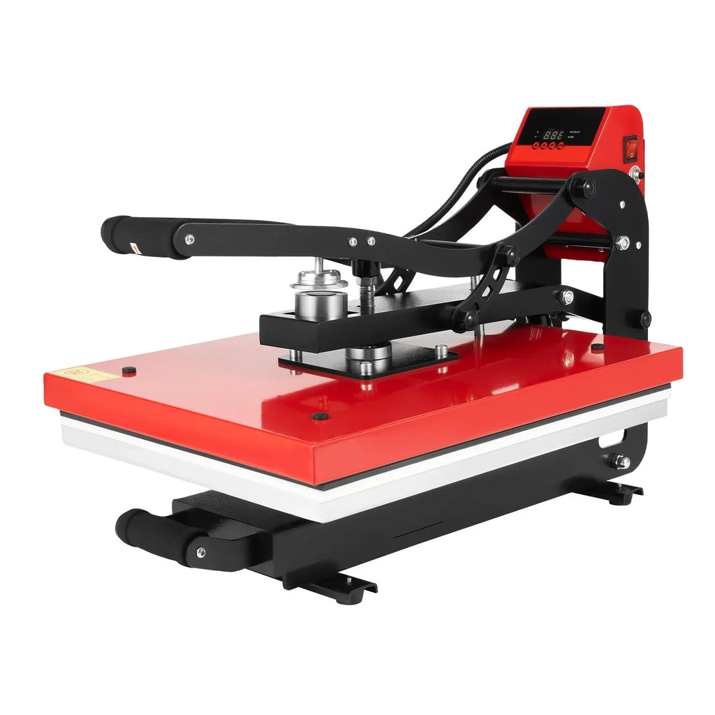 16 in x 20 in Clamshell Semi-Auto Open Heat Press Machine With Slide-Out Function