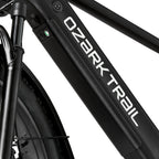 Ozark Trail Electric Fat Tire Bike, 26in, 48V, Class 2, Black, Fits Riders 5ft 2in - 6ft 1in - M.3 Ranger+