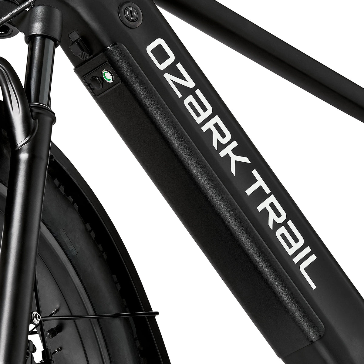 Ozark Trail Electric Fat Tire Bike, 26in, 48V, Class 2, Black, Fits Riders 5ft 2in - 6ft 1in - M.3 Ranger+