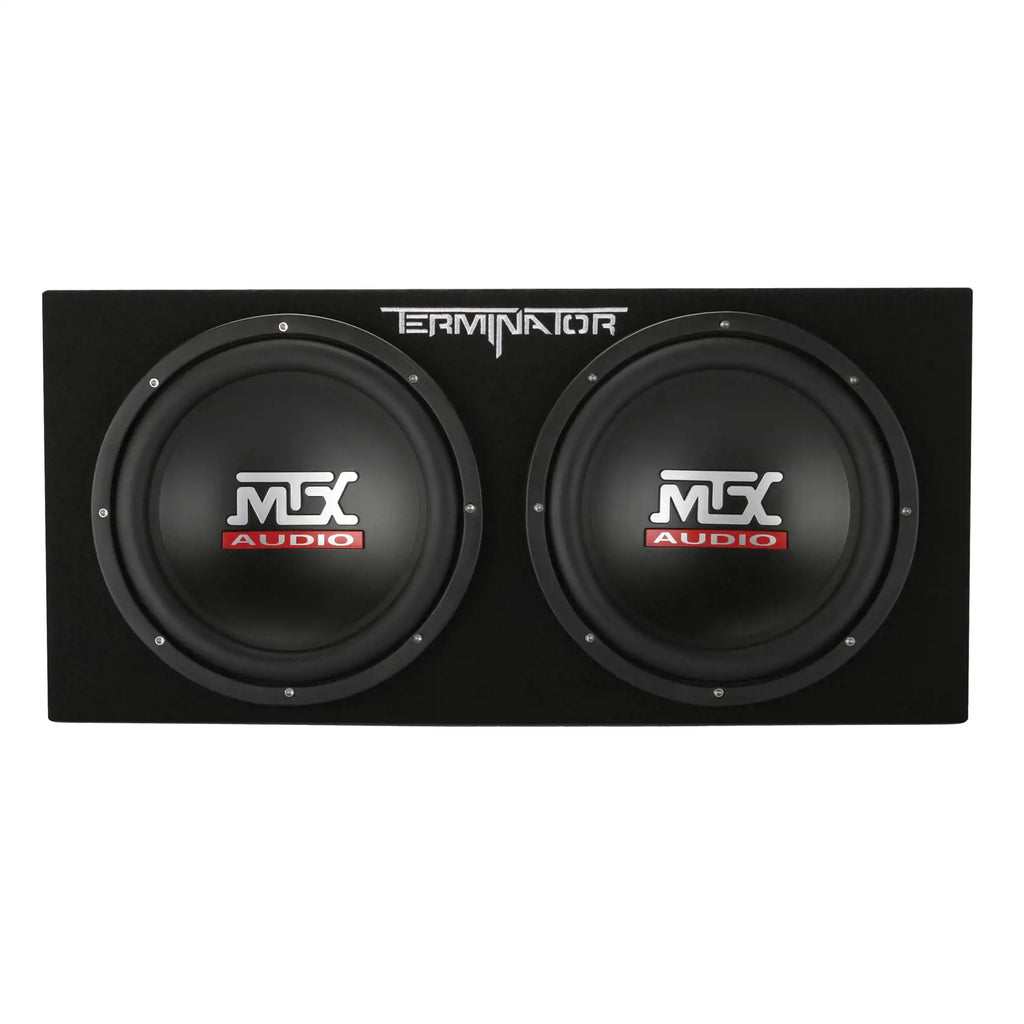 MTX Dual Loaded Subwoofer Enclosures, 12 Inch, 2000 Watt Max, 4 Pack - TNE212DV