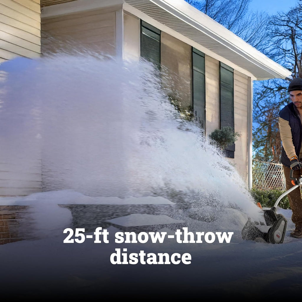 WORX Nitro 40V 12in Cordless Snow Shovel With 2 x 4.0 Ah Batteries And Charger - WG460