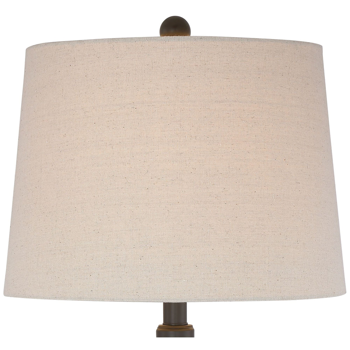 Franklin Iron Works Annie Table Lamps, Set of 2, 28 in Tall, Bronze Iron, Cream Tapered Drum Shade - Annie
