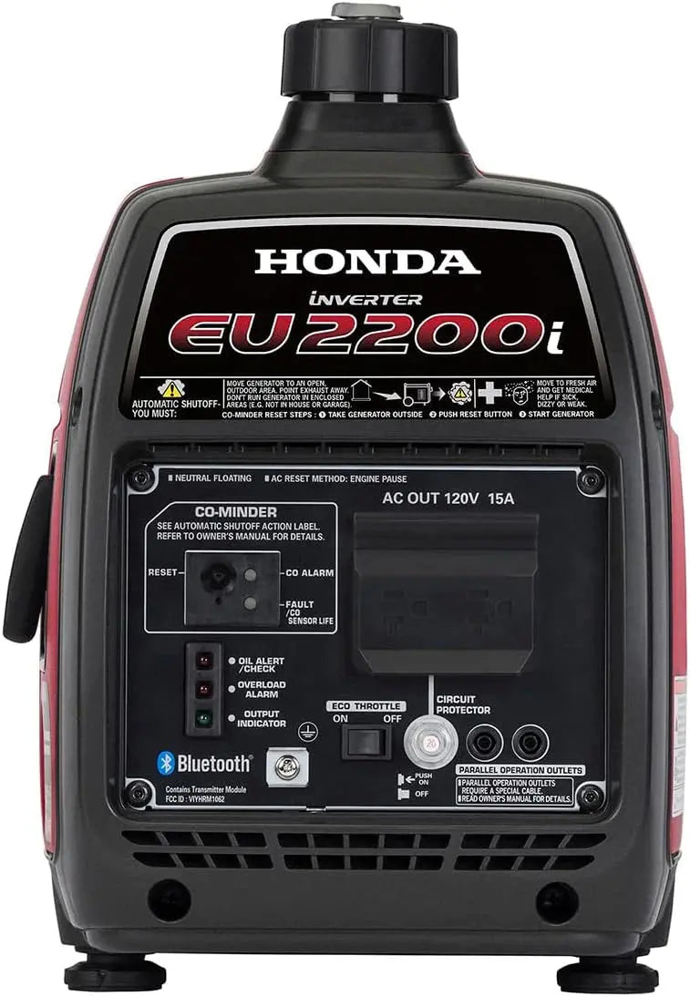 Honda Portable Inverter Generator 2200 Watt, 0.95 Gallons, 120V - EU2200i 664240