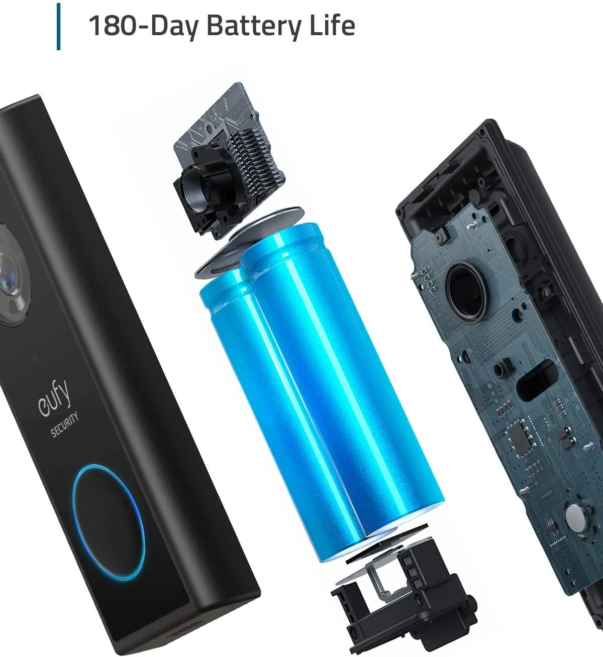 Anker eufy Security Wireless Video Doorbell, Battery-Powered, 2K HD
