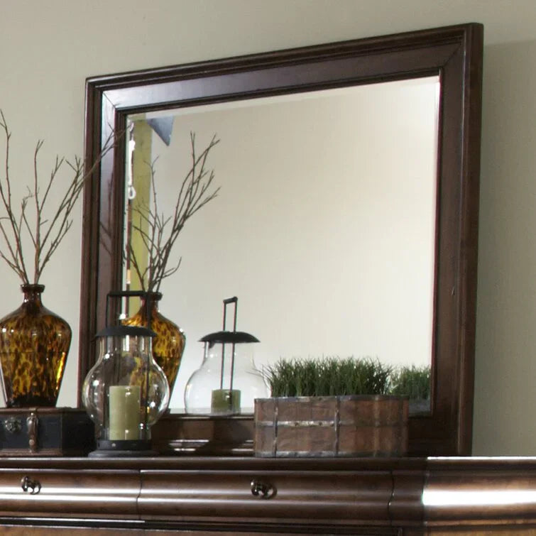 8 Drawer 64in W Double Dresser With Mirror - 80in H x 18in D