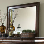 8 Drawer 64in W Double Dresser With Mirror - 80in H x 18in D