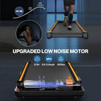 CoolHut Under Desk Treadmill With Manual Incline, 2.5HP, 265lbs