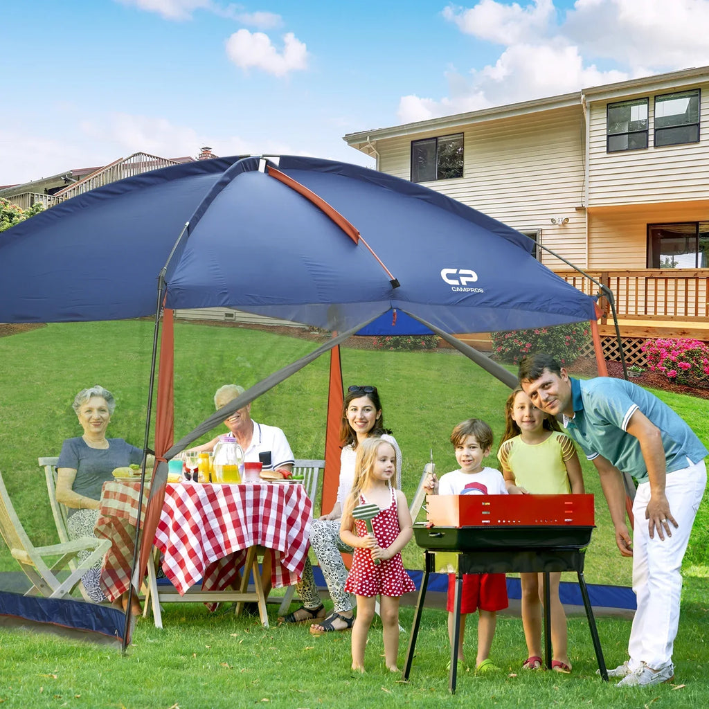 CAMPROS Screen House Canopy Tent, Blue, 12' x 10', 90in Center Height