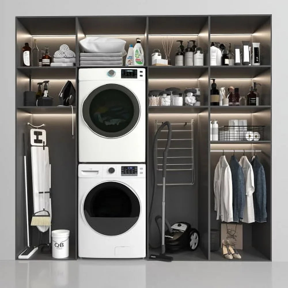KoolMore Front Load Electric Dryer, 8 Cu. Ft., White, 240V