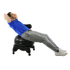 Cando Inflatable Ergonomic Exercise Ball Chair With Air Pump - 20 Inch
