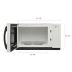 Beautiful 1.1 Cu ft 1000 Watt Sensor Microwave Oven, White Icing - BFCMS811WEST10
