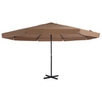 vidaXL Garden Parasol, Azure Blue Polyester With PA Coating, 196.9in x 118.1in