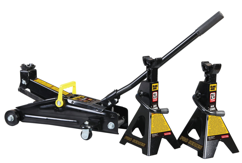 Black Jack 2.25 Ton Trolley Jack With 2.25 Ton Jack Stands In Case - T82253W