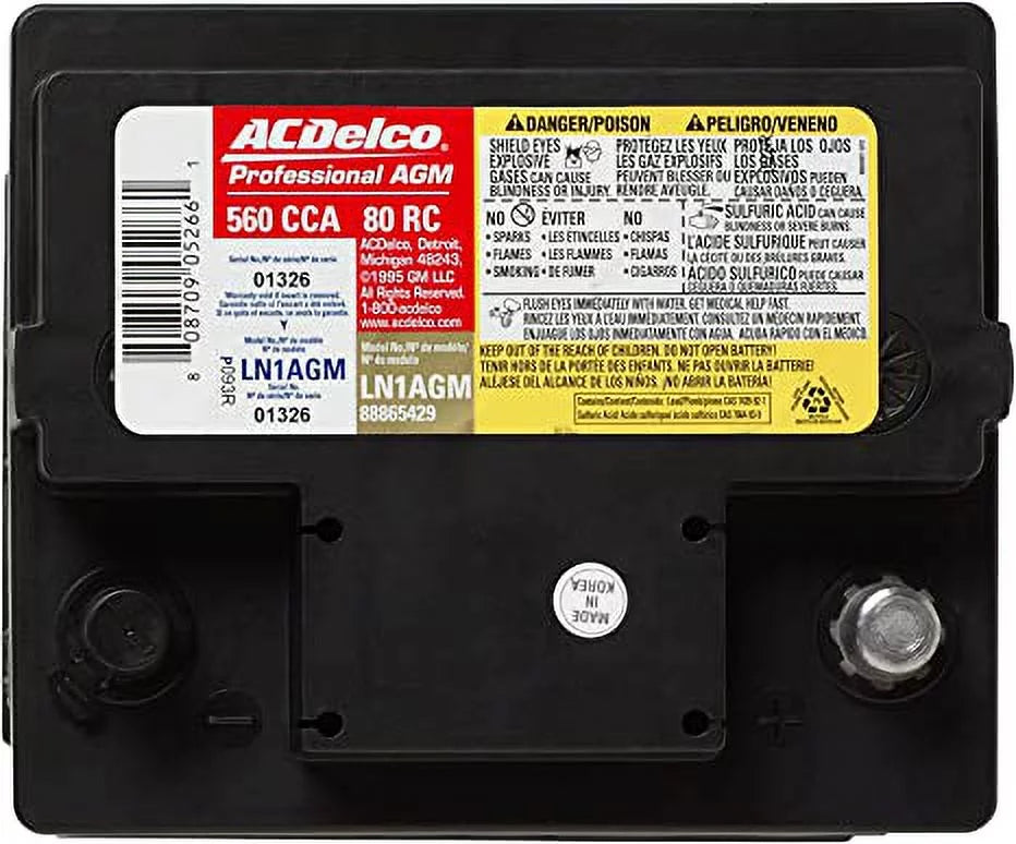 ACDelco Automotive AGM Battery - LN1AGM
