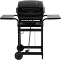 2 Burner Propane Gas Grill, 26,500 BTU, Porcelain-Enamel Body And Lid, 416 Sq. In. - With Warming Rack And Side Tables