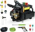 Commercial Electric Pressure Washer, 100bar 2.3GPM, 3HP PM Inverter Motor, 7 Nozzles