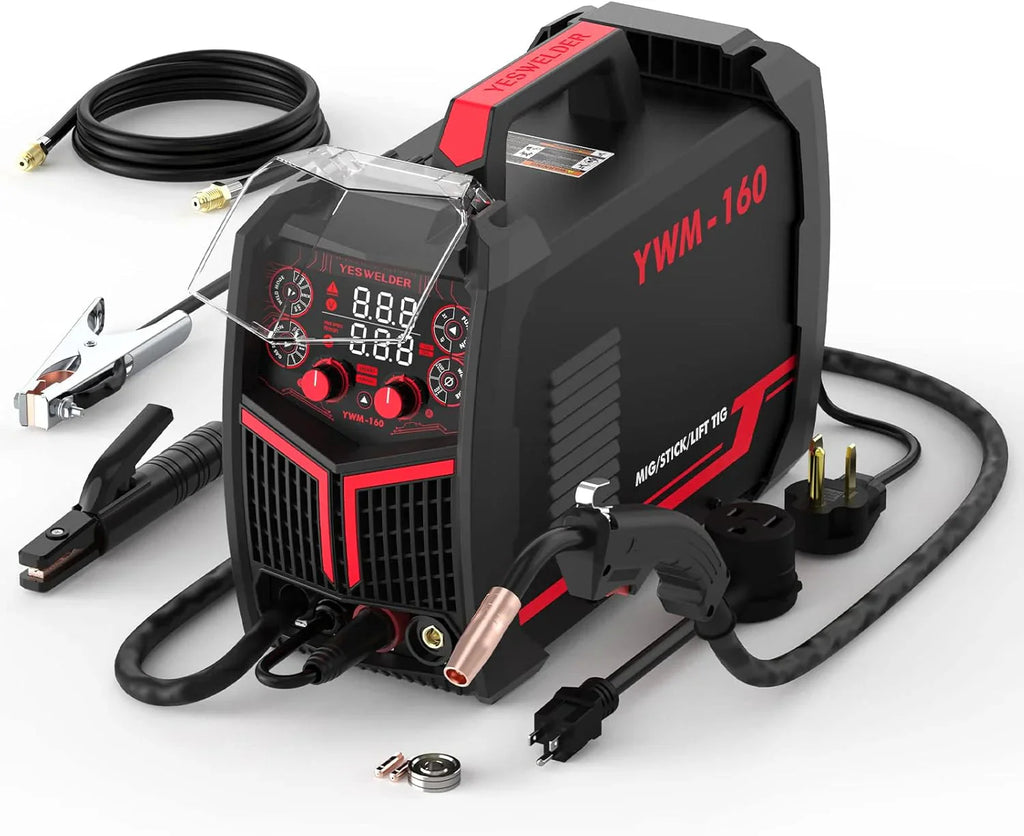 YESWELDER Flux Core MIG/Lift TIG/Stick Welder, 135 Amp, 110V - FLUX-135PRO
