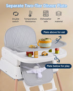 3-in-1 Convertible Baby High Chair and Booster, Ages 6 Months and Up, Unisex