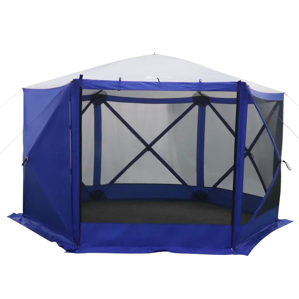 Ozark Trail Outdoor Camping Screen House, 11 ft x 10 ft x 88.5 in, 1 Room, Blue - 6 Hub