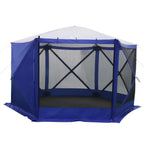 Ozark Trail Outdoor Camping Screen House, 11 ft x 10 ft x 88.5 in, 1 Room, Blue - 6 Hub