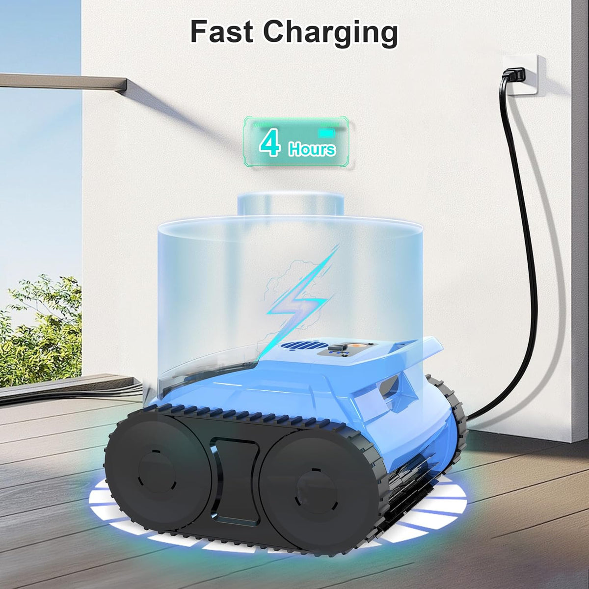 Robotic Pool Cleaner for Inground and Above Ground Pools, 180 Min, 2100 Sq. Ft. - SAT20 PRO
