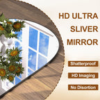 Arched Full Length Floor Mirror With Aluminum Alloy Frame - 65x22, 71x24, 71x28, 71x32