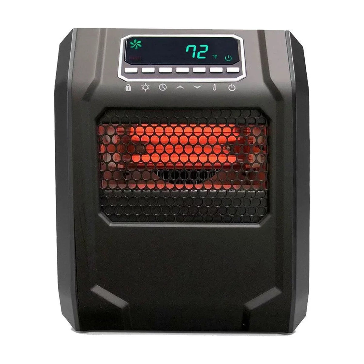 Lifesmart Infrared Quartz Space Heater, 4 Element 1500W, Black
