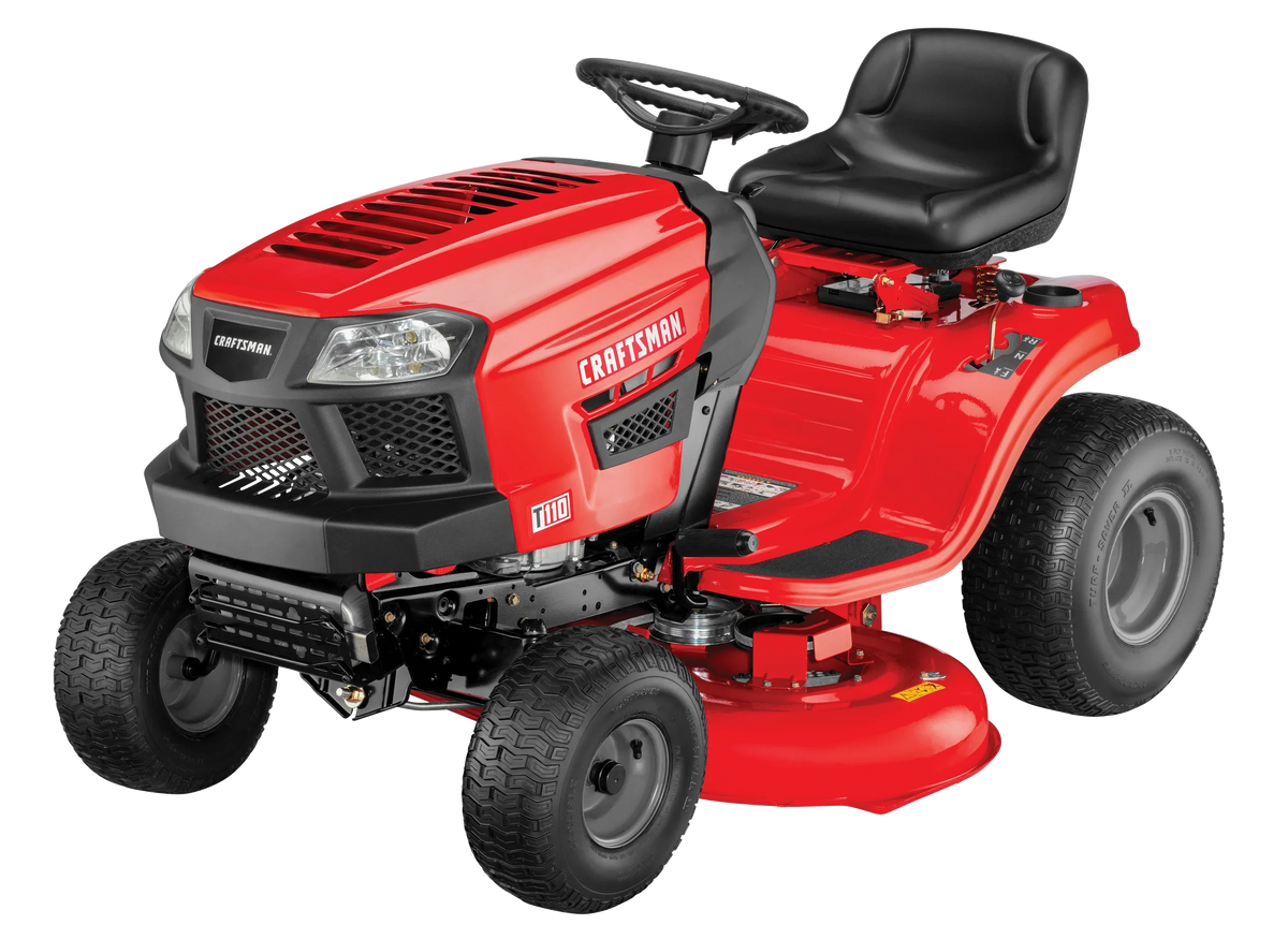 Craftsman T110 Riding Lawn Mower 42-in 17.5 HP Briggs & Stratton Engine 7-Speed Transmission - 13AN77XS093