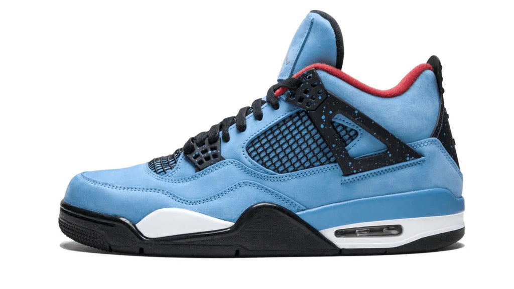 Air Jordan Sneakers, Blue Nubuck - Air Jordan 4 Retro Travis Scott Cactus Jack