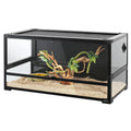 REPTI ZOO 40 Gallon Tempered Glass Reptile Terrarium Tank 36x18x18 in