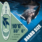 FunWater Inflatable Stand Up Paddle Board, 11 ft x 32 in x 6 in - SUP Paddle Accessories
