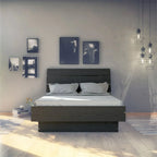Home Square 2 Piece Furniture Set With Platform Full Bed And 2 Drawer Nightstand
