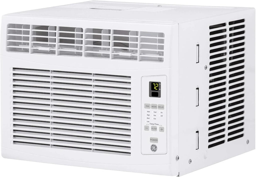 GE Window Air Conditioner, 5,000 BTU, White, 150 sq ft - Mechanical Controls