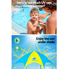 Bestway Kids Above Ground Pool With UPF 40+ Canopy, 244x51cm Steel Frame