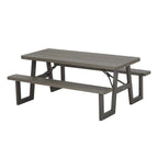 Lifetime 6-Foot W-Frame Folding Picnic Table, Brown - 60233