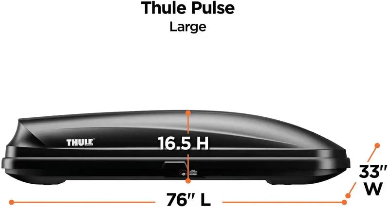 Thule Pulse Large Rooftop Cargo Box, Black - 615