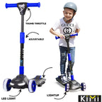 KIMI Kids 3-Wheel Electric Scooter, Adjustable, Ages 2-9, 5MPH, 10 Miles Range