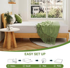 EGOHOME 12 in Queen Memory Foam Mattress In A Box With Cooling Green Tea Gel, Medium Support, 80 in L x 60 in W, White