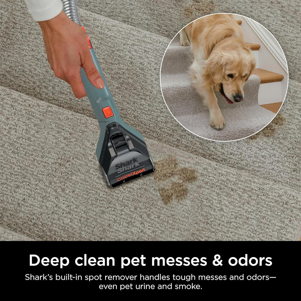 Shark CarpetXpert Carpet Cleaner, Cyan, 13.15 in D x 11.97 in W x 43.5 in H - EX201