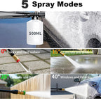 Pressure Washer 4800PSI With 4 Quick Connect Nozzles, Inlet Hose, Filter And 500ML Soap Tank