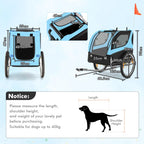 Pet Bicycle Trailer For Small And Medium-Sized Dogs And Cats, 40kg Capacity