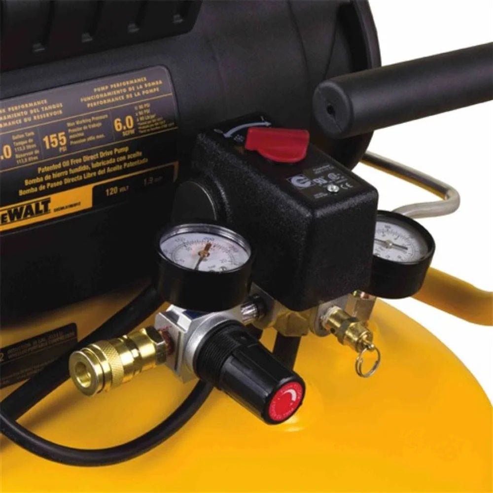 DeWalt Portable Vertical Air Compressor, 30 Gallon, Oil-Free, 1.9-Horsepower, 120-Volt, Yellow